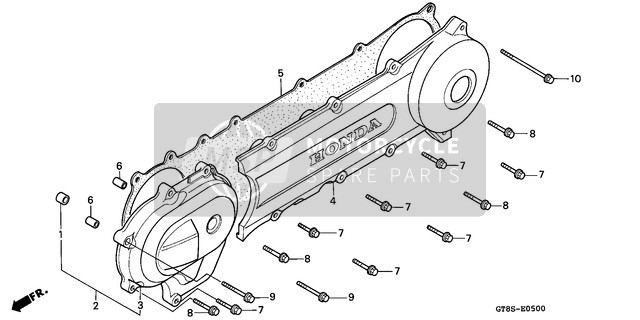 Honda PK50S 1995 Left Side Cover for a 1995 Honda PK50S